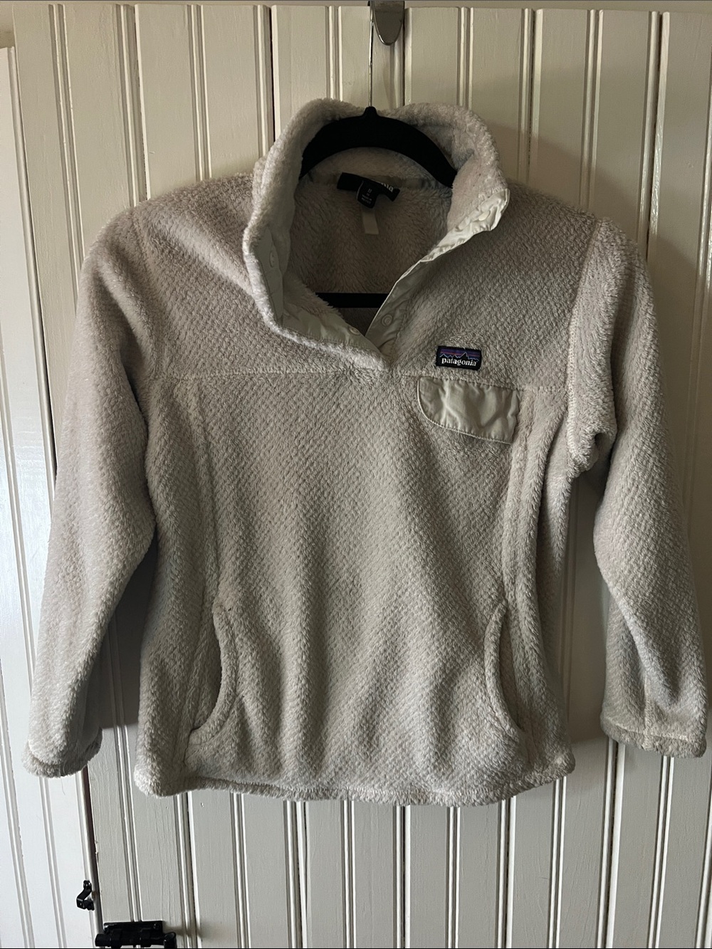 Patagonia Kids Cream Fleece Pullover Jacket